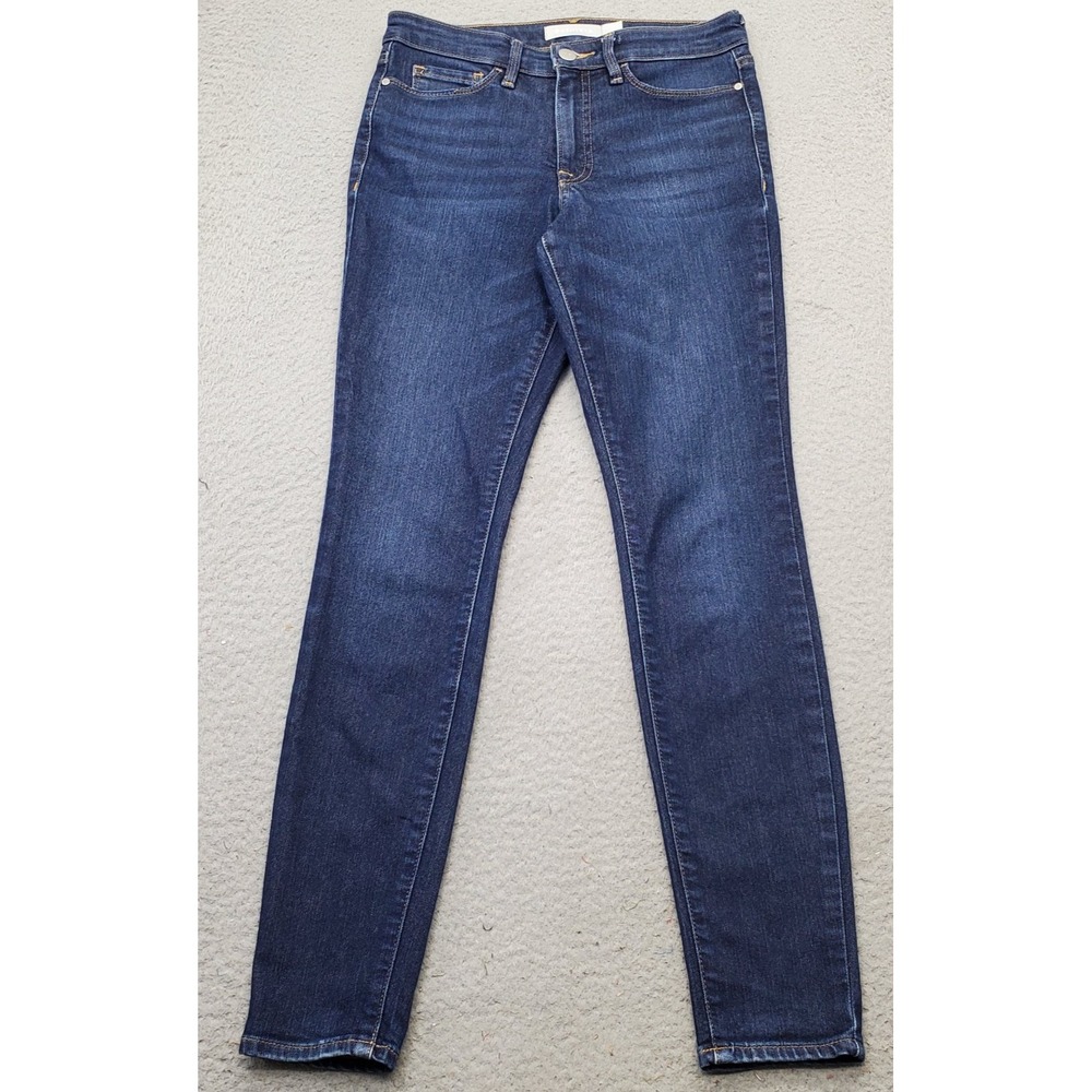 Athleta Jeans Womens 2 Blue Denim Medium Wash 5-Pocket Design Skinny Leg